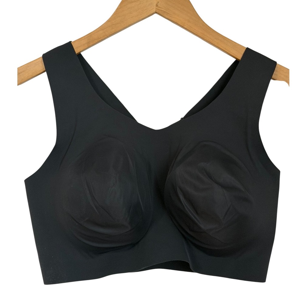 Evelyn & Bobbie The Defy Bra Bralette Womens Size L Black Seamless Wireless NWT
